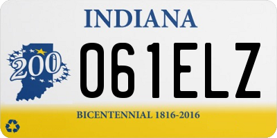 IN license plate 061ELZ