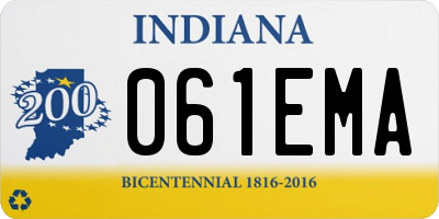 IN license plate 061EMA