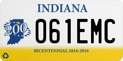 IN license plate 061EMC