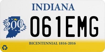 IN license plate 061EMG