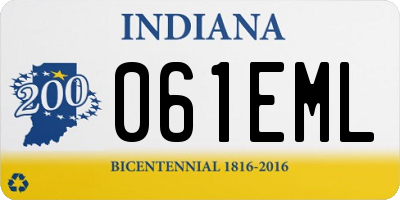 IN license plate 061EML
