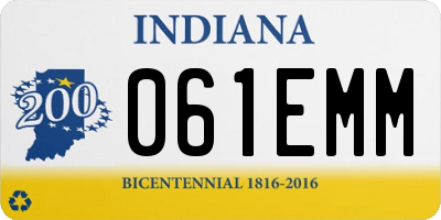 IN license plate 061EMM