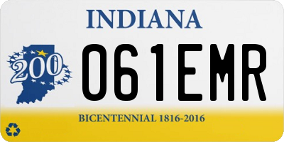 IN license plate 061EMR