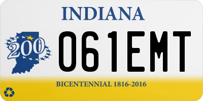 IN license plate 061EMT