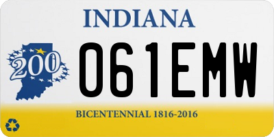 IN license plate 061EMW