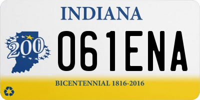 IN license plate 061ENA
