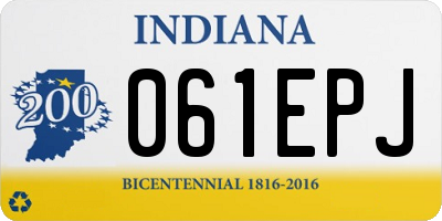 IN license plate 061EPJ