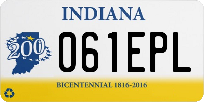 IN license plate 061EPL