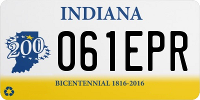 IN license plate 061EPR