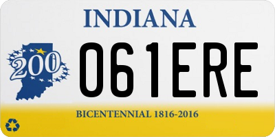 IN license plate 061ERE