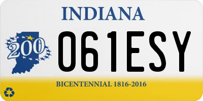 IN license plate 061ESY