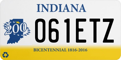 IN license plate 061ETZ