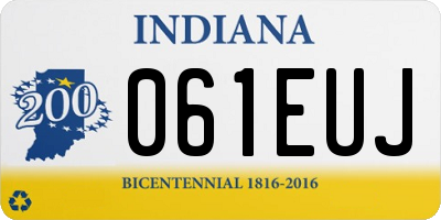 IN license plate 061EUJ