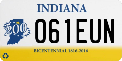 IN license plate 061EUN