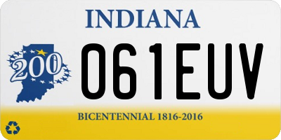 IN license plate 061EUV