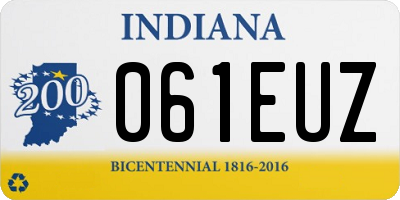 IN license plate 061EUZ