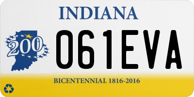 IN license plate 061EVA