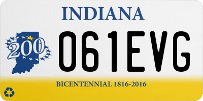 IN license plate 061EVG