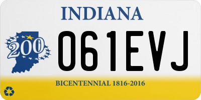 IN license plate 061EVJ