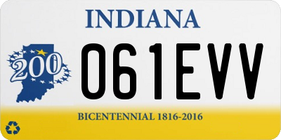 IN license plate 061EVV