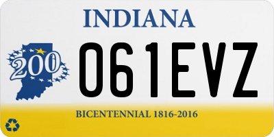 IN license plate 061EVZ