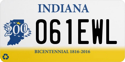 IN license plate 061EWL