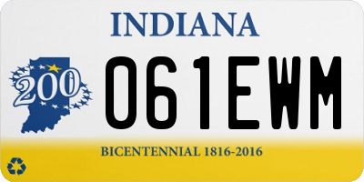 IN license plate 061EWM