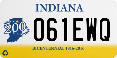 IN license plate 061EWQ