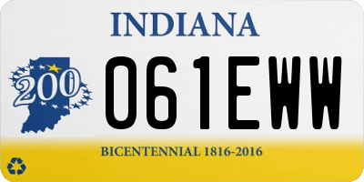IN license plate 061EWW