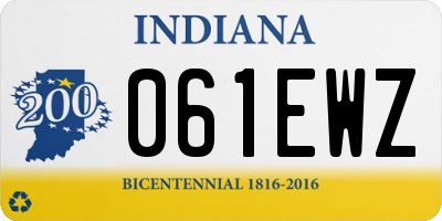 IN license plate 061EWZ