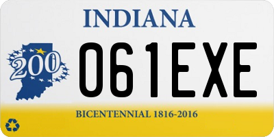 IN license plate 061EXE