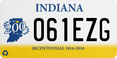 IN license plate 061EZG