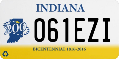 IN license plate 061EZI