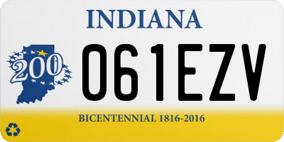 IN license plate 061EZV