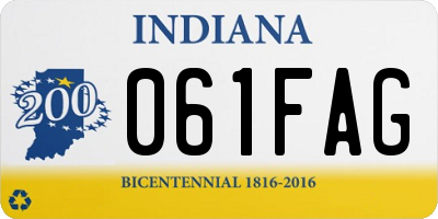 IN license plate 061FAG