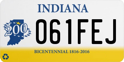 IN license plate 061FEJ