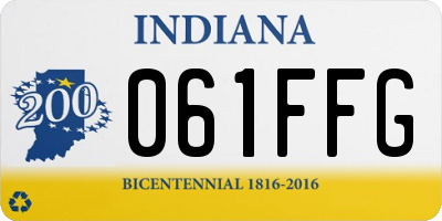 IN license plate 061FFG