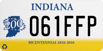 IN license plate 061FFP