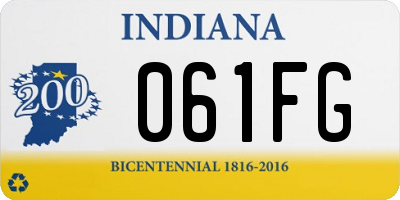 IN license plate 061FG