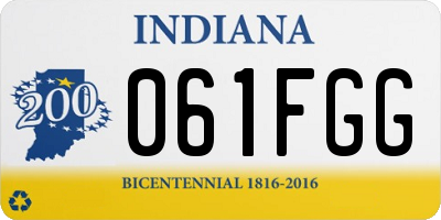 IN license plate 061FGG