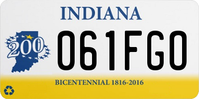 IN license plate 061FGO