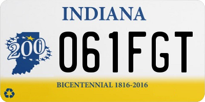 IN license plate 061FGT