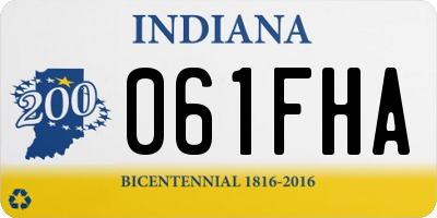 IN license plate 061FHA