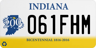 IN license plate 061FHM