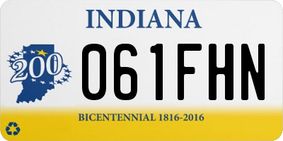 IN license plate 061FHN