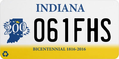 IN license plate 061FHS