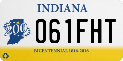 IN license plate 061FHT