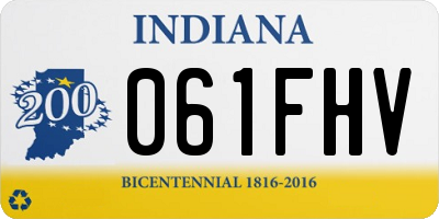 IN license plate 061FHV