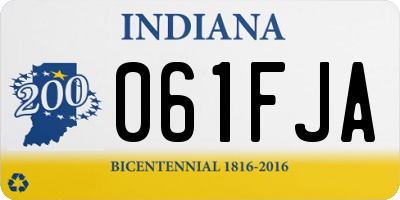 IN license plate 061FJA