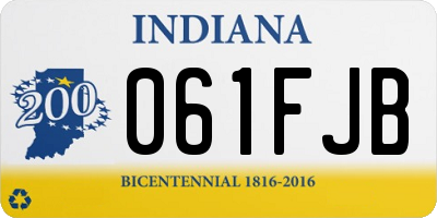 IN license plate 061FJB